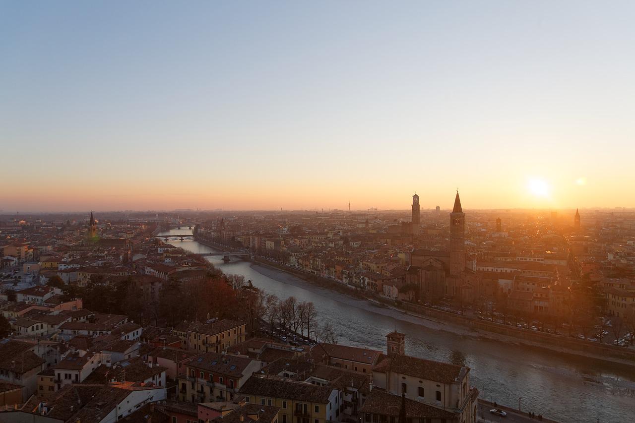 verona tramonto paesaggio italia 1